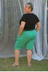 Elastické krátke nohavice pre moletky - zelené